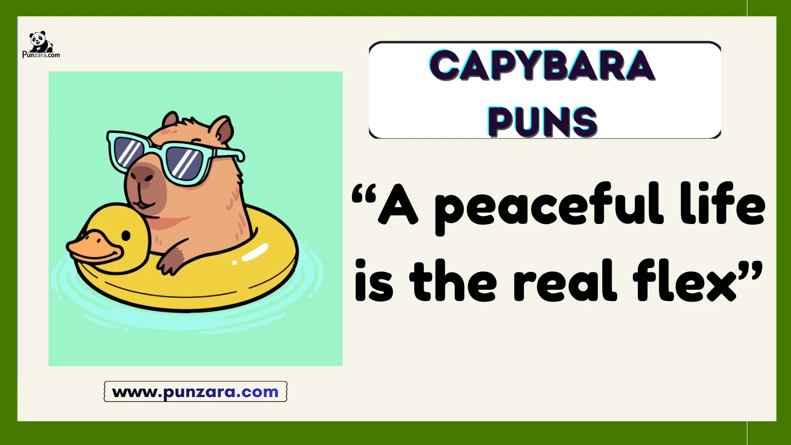 Capybara Puns