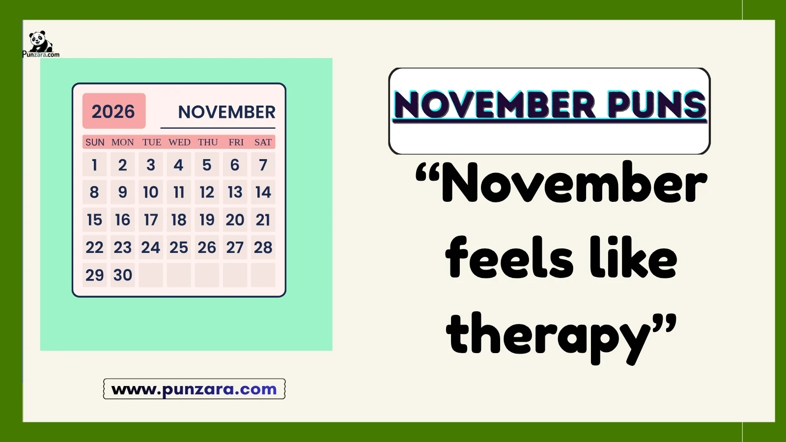 November Puns